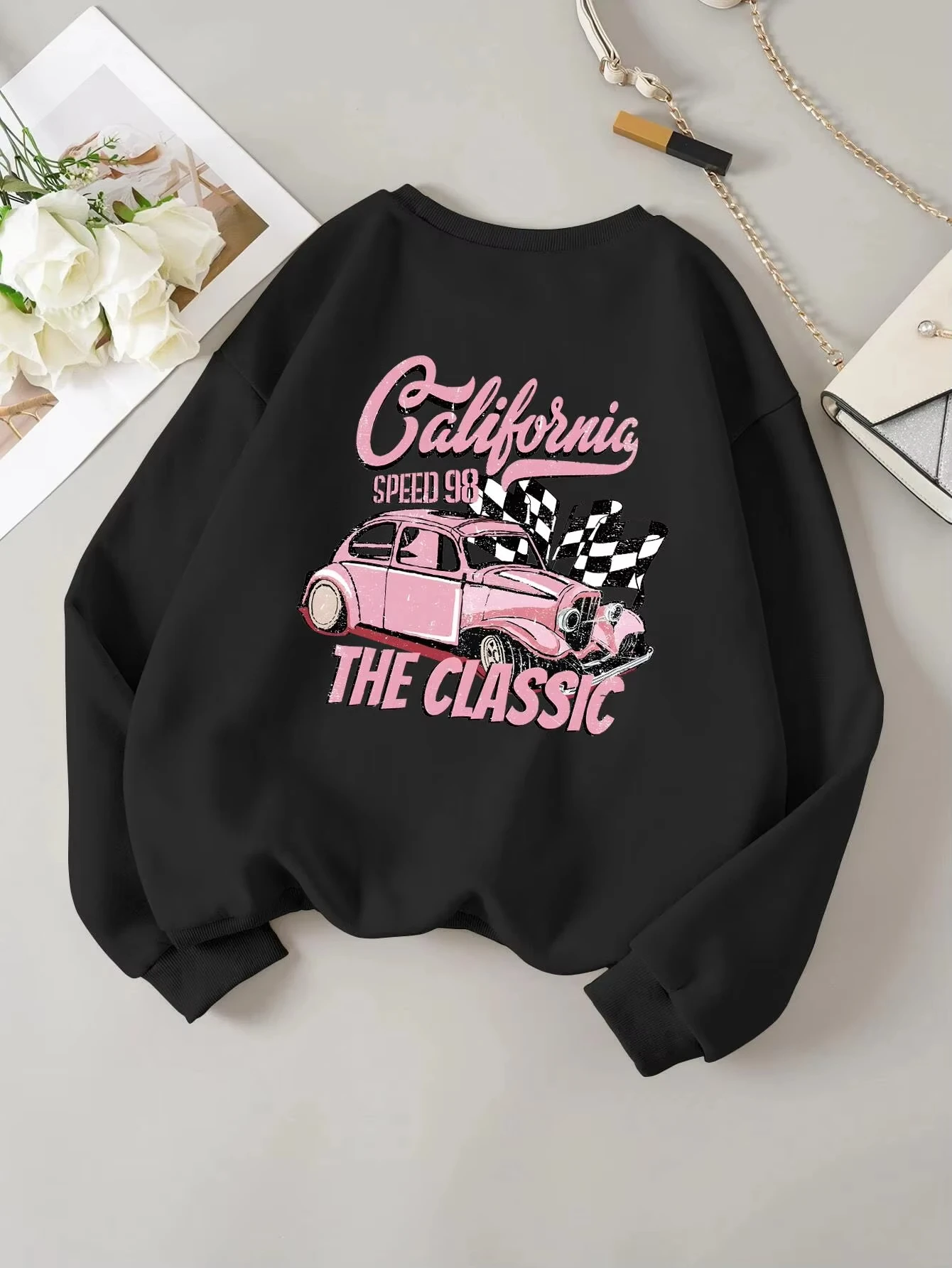 Winter Clothing Drawing - Women's 26 Y2K Fashion Casual Pullover