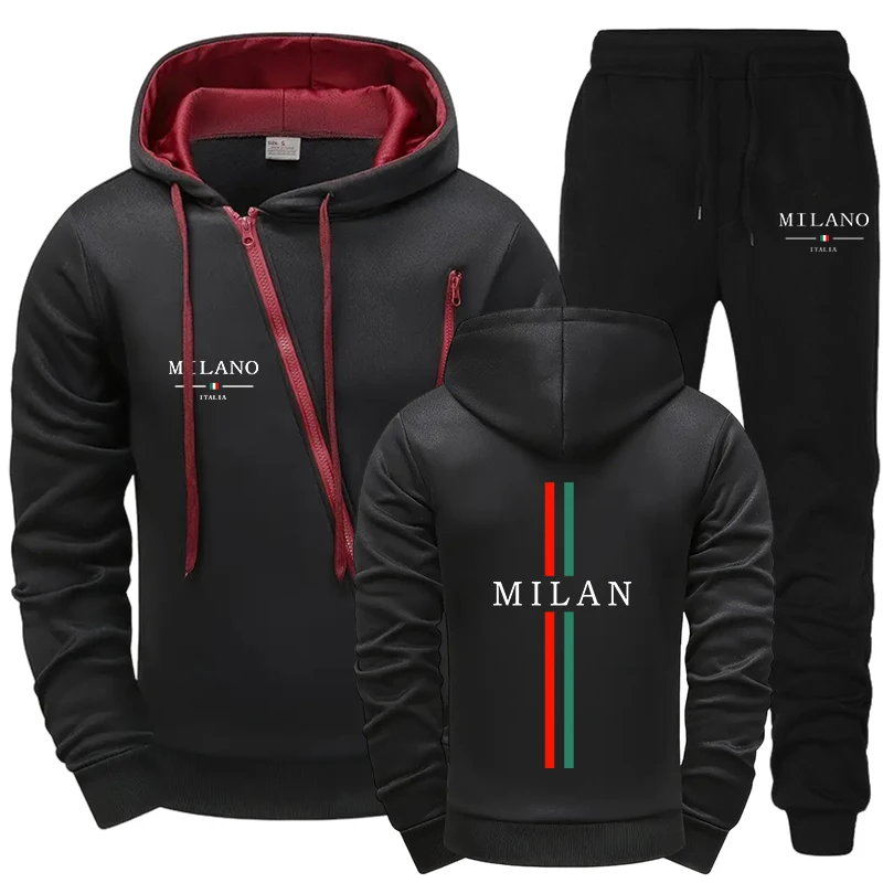 Men Tracksuit Sets Fashion Cas - Winter Clothing Pk 评论和价格