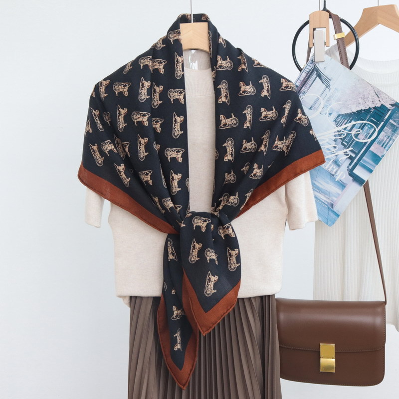 Silk Wool Blend Scarf Luxury D - Winter Clothing Hong Kong 评论和价格