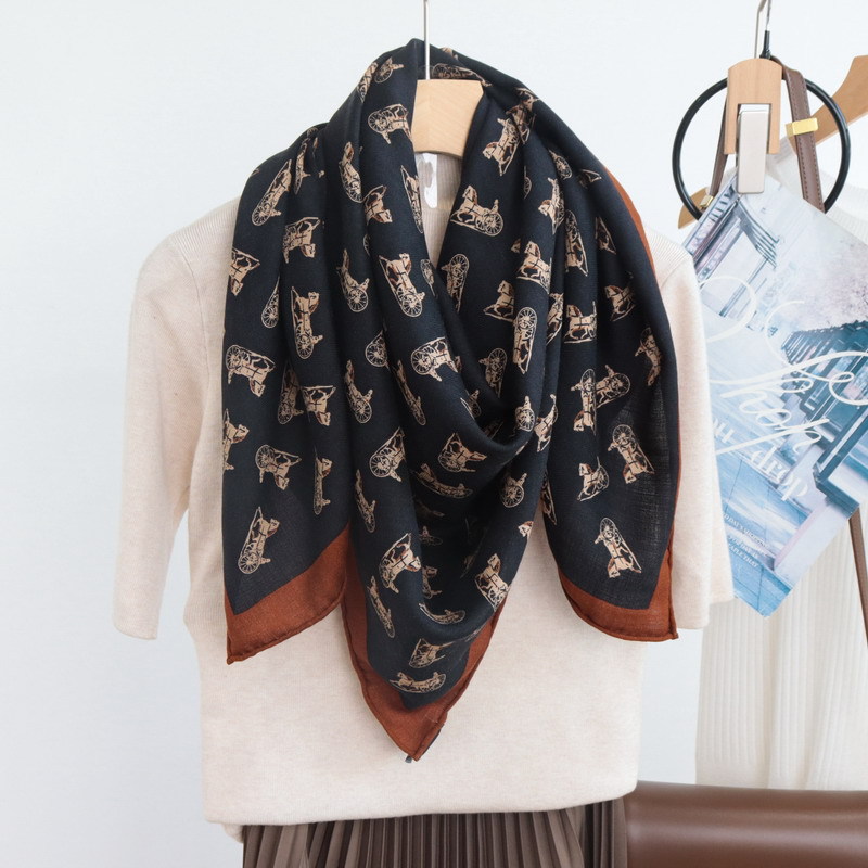 Silk Wool Blend Scarf Luxury D - Winter Clothing Hong Kong 评论和价格