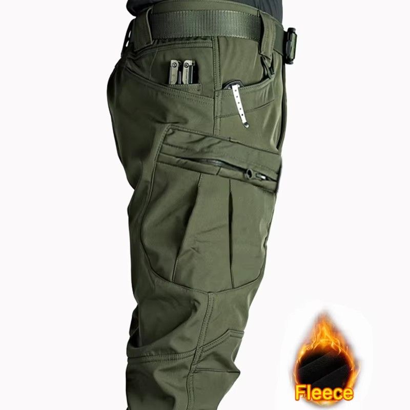 Men's Winter Fleece Cargo Pant - Winter Clothing Hiking 评论和价格