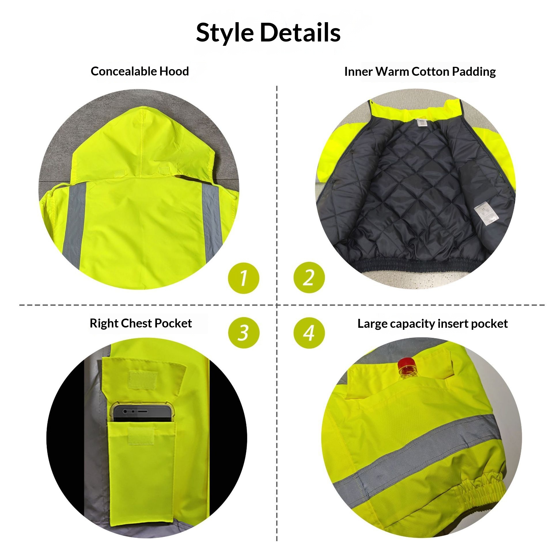Winter High Visibility Warm Ja - Winter Clothing Pk 评论和价格